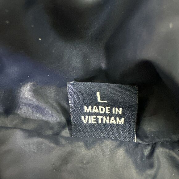 Tommy Hilfiger Natural Down Packable Blue Coat Jacket Women’s Size Large No Hood - Picture 9 of 16